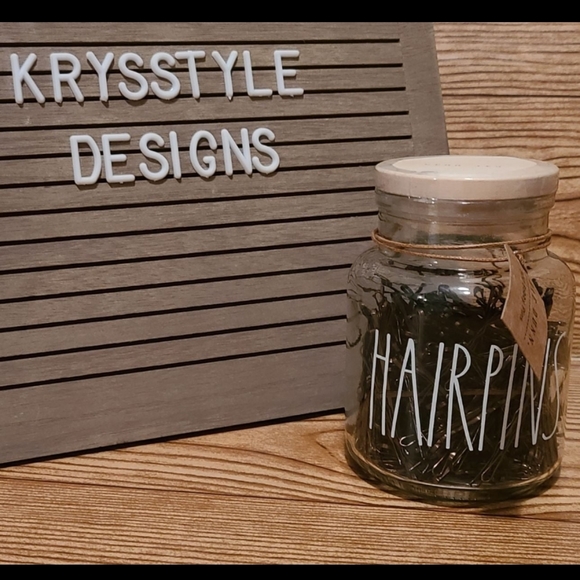 Rae Dunn Accessories - Rae Dunn Hair Pins Jar